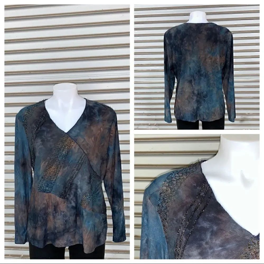 Lane Bryant top 14/16 multi colored
